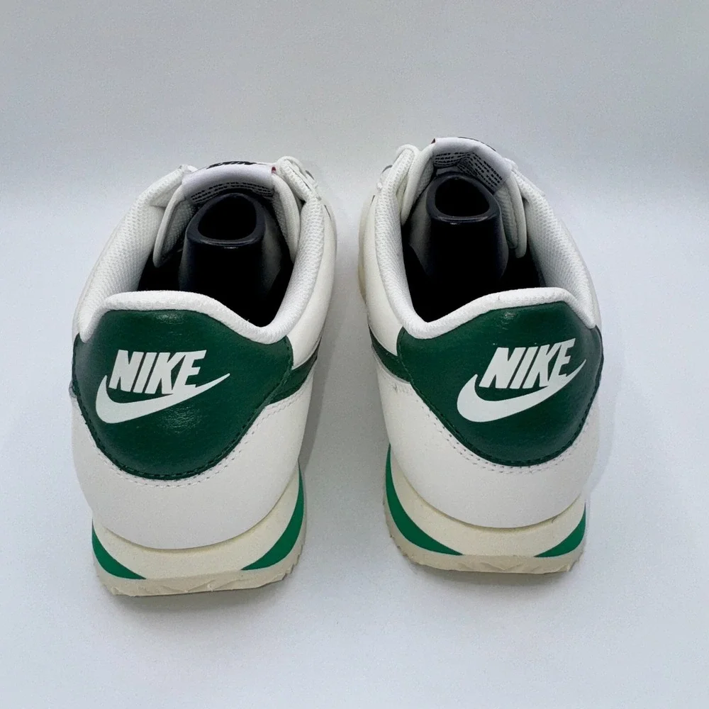 Nike Cortez Sneakers Men's Size 10.5 Women's Size 12 Gorge Green Leather White